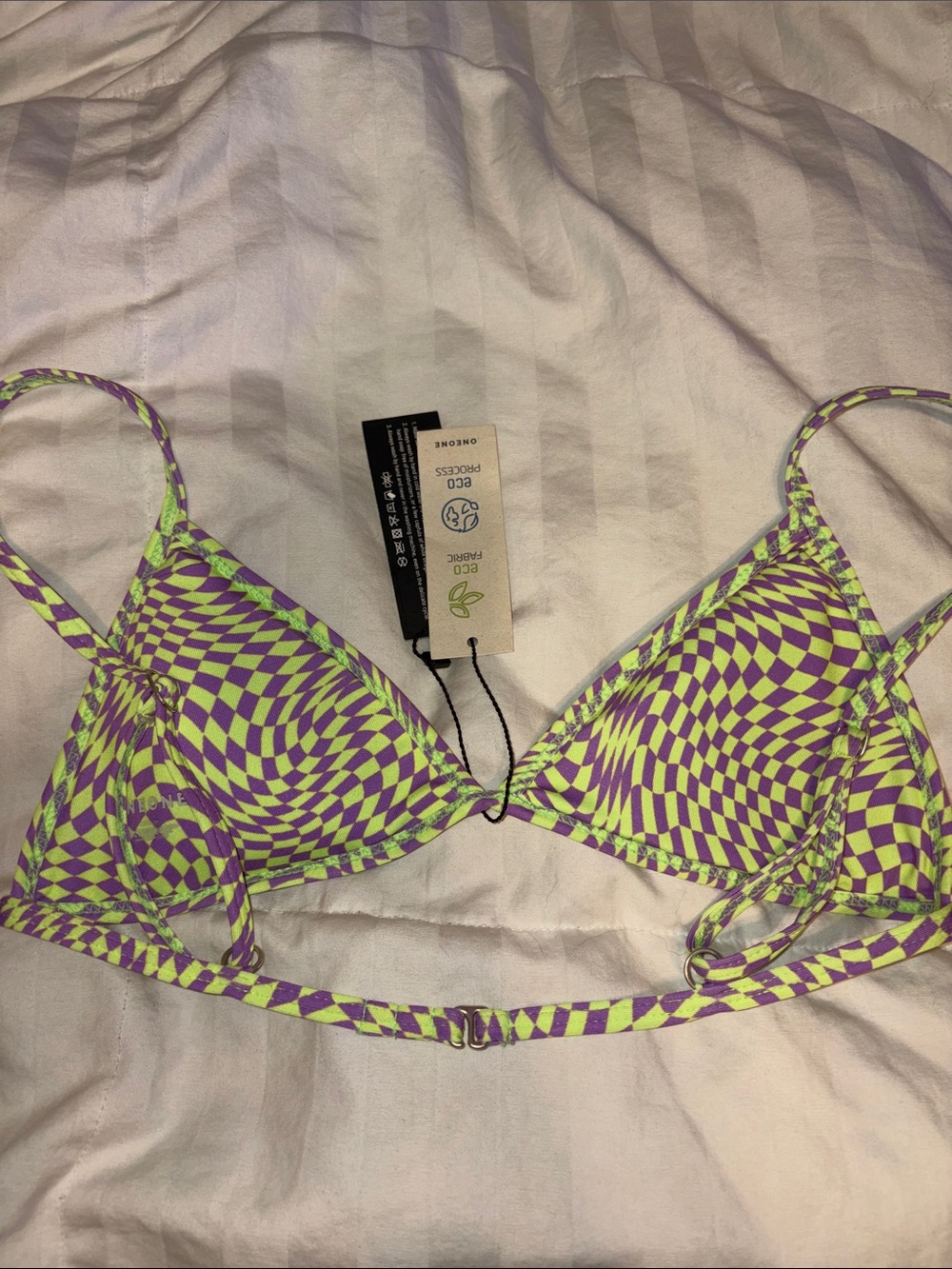 NWT Warped Checkerboard Bikini - Picture 3 of 3